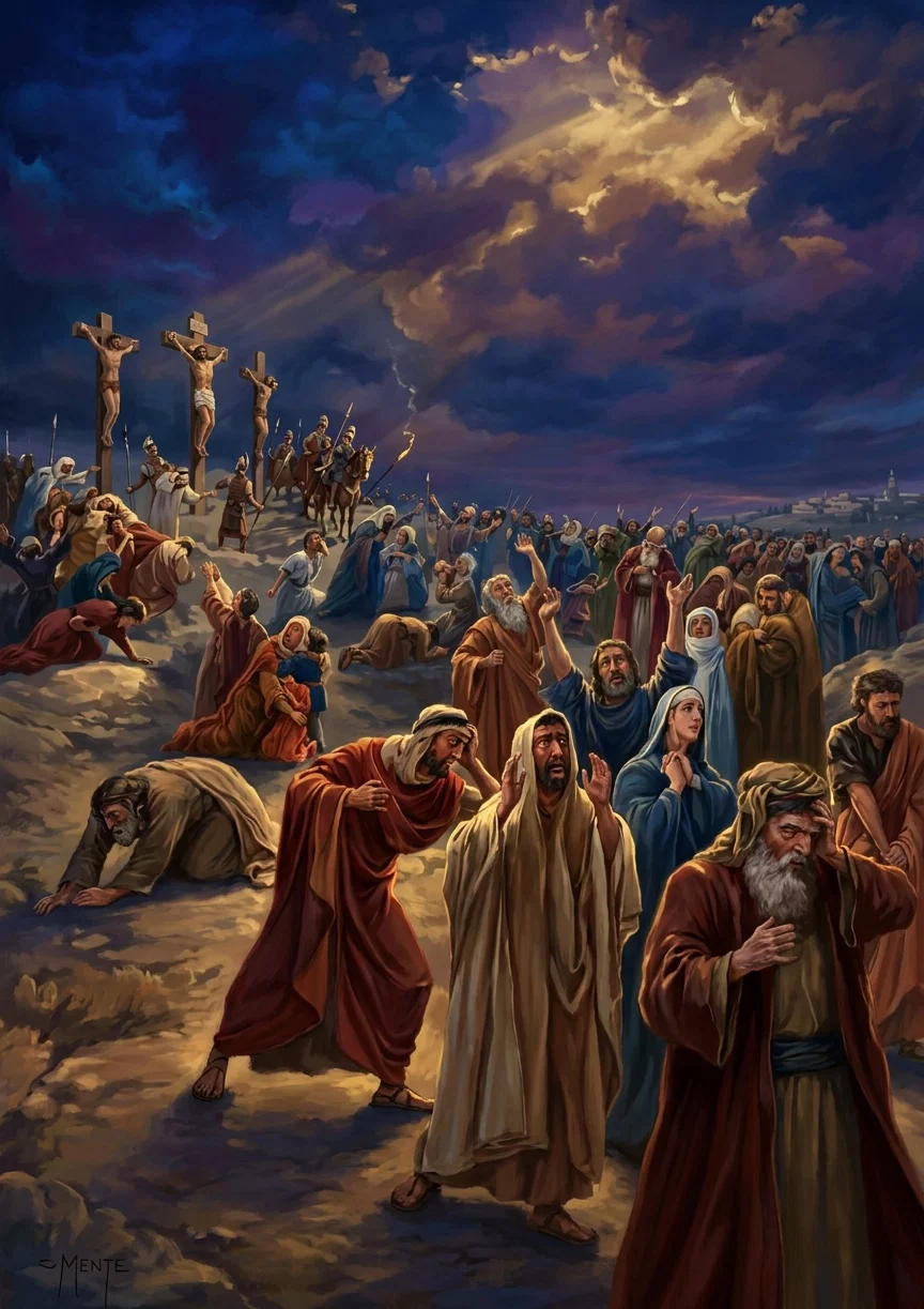 THE CRUCIFIXION.

“A nameless terror held the throng.” Page 754