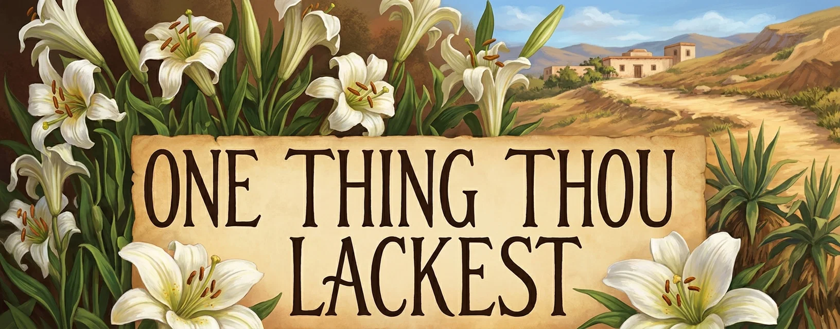 ONE THING THOU LACKEST