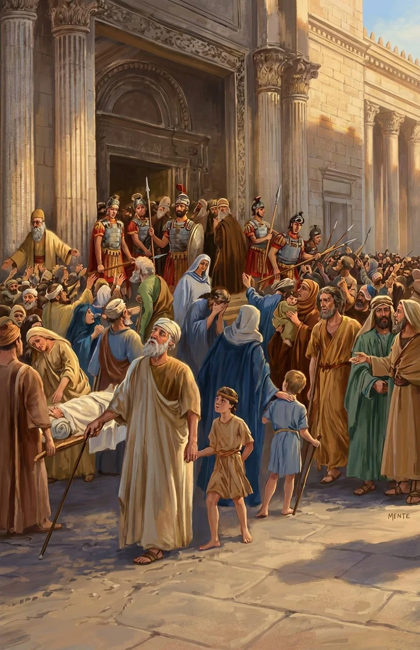 “Soldiers were stationed at the gates to keep back the multitude that came with their sick and dying, demanding entrance.”