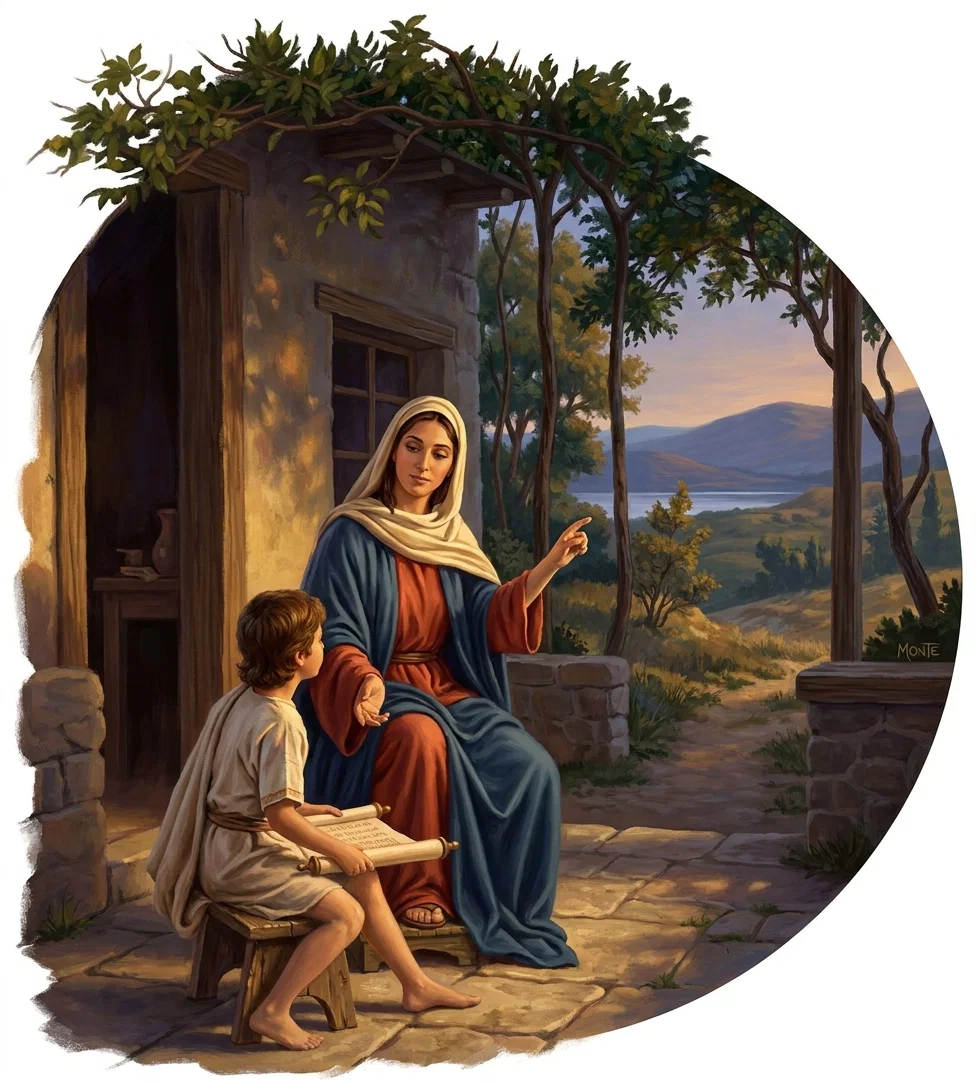 “His mother was His first human teacher.”