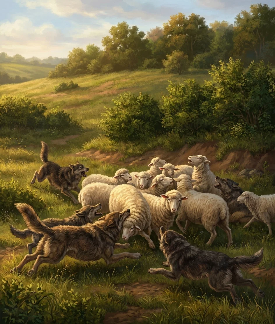 “I send you forth as sheep in the midst of wolves.”