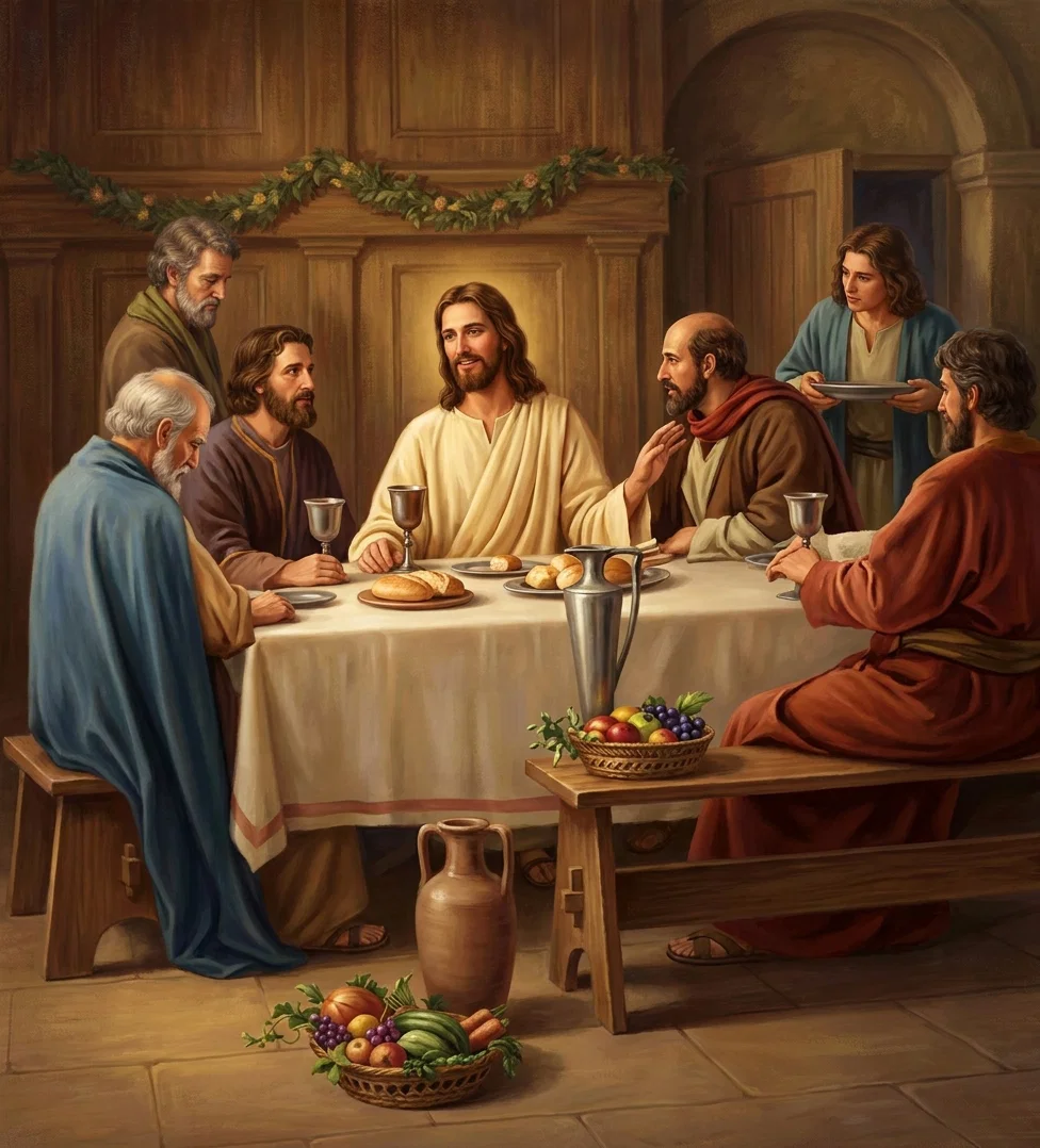 “Upon their thirsty hearts His words fell
with blessed, life-giving power.”