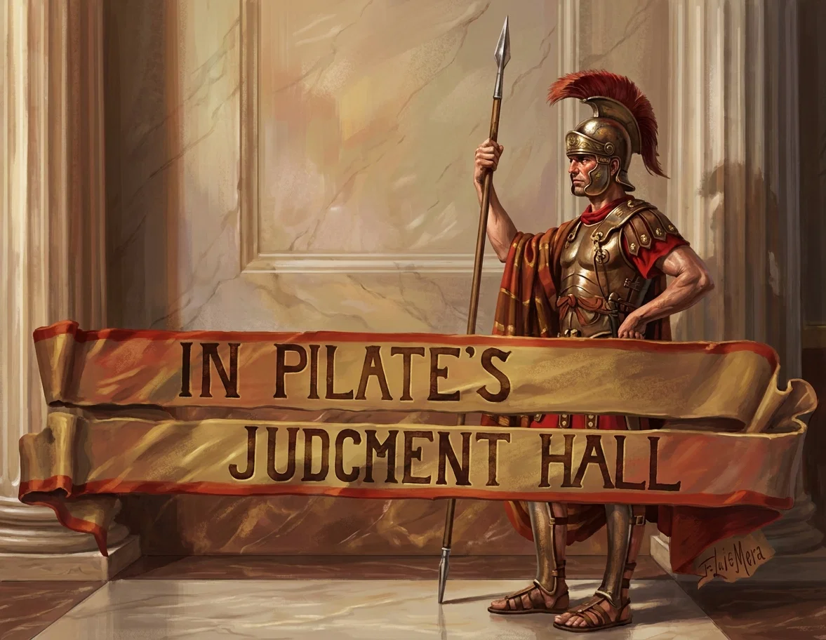 IN PILATE'S JUDGMENT HALL