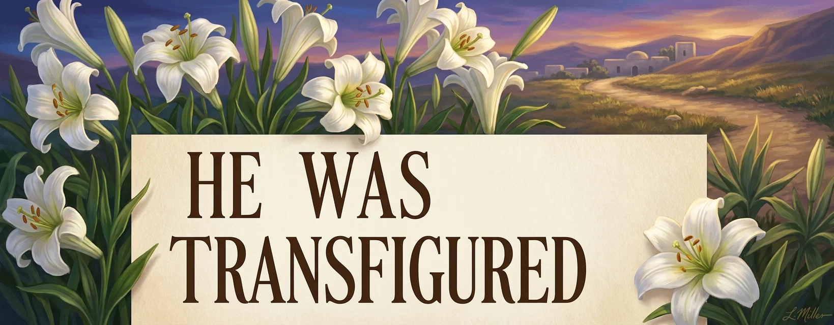 HE WAS TRANSFIGURED