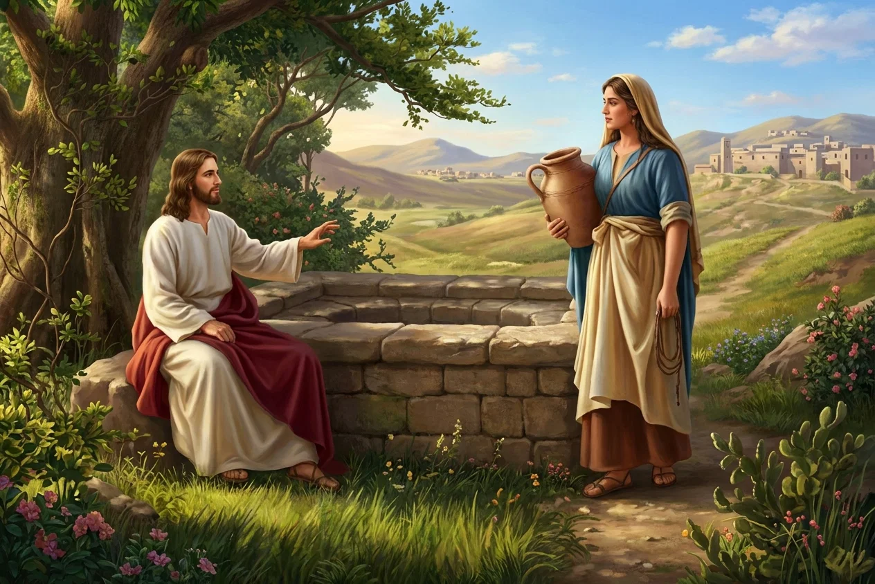 AT JACOB'S WELL.

“Had you asked of Me, I would have given you to drink of the water of everlasting life.”