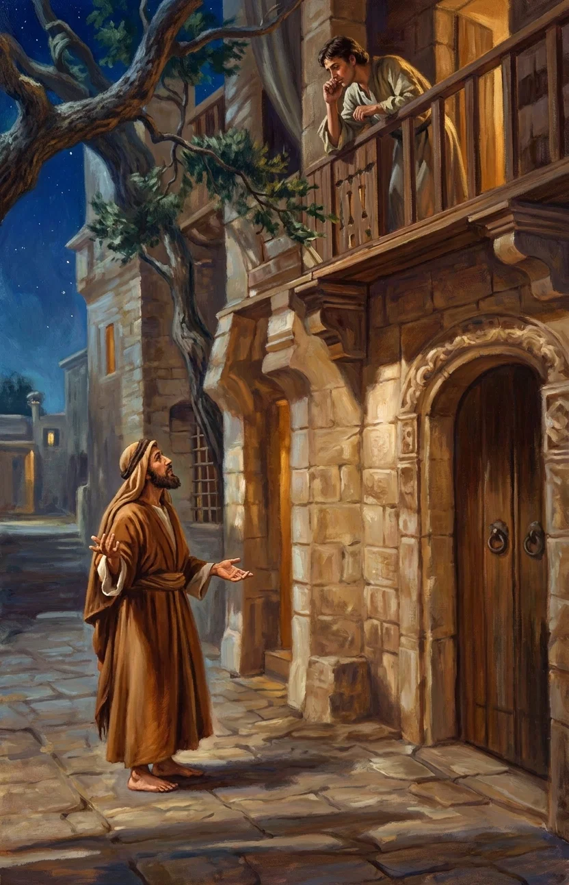 ASKING TO GIVE

“Lend me three loaves: for a friend of mine in his journey is come to me, and I have nothing to set before him,”