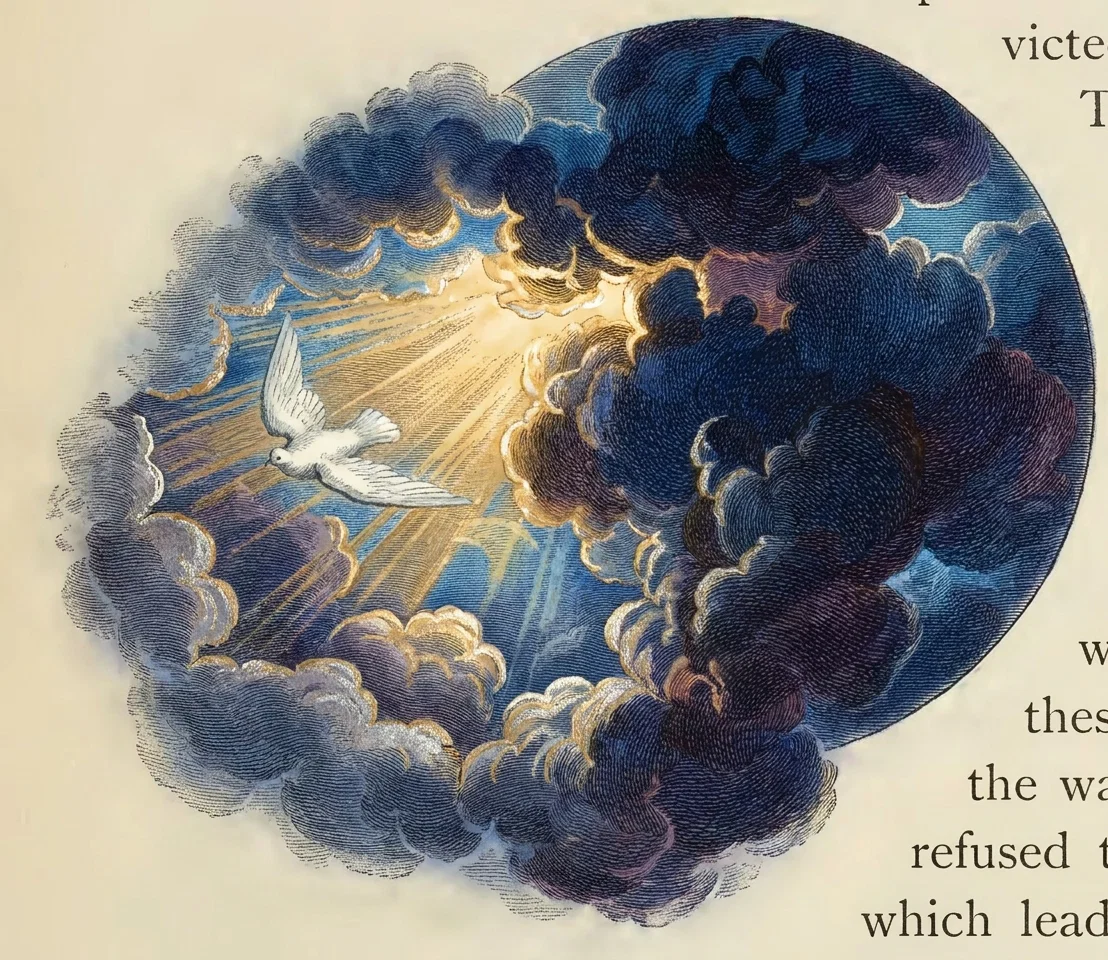 “The heavens were opened, and the Spirit of God like a dove rested upon Him.”