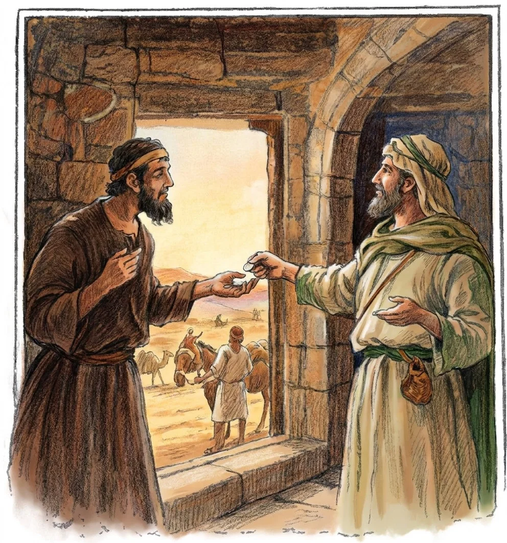“He took out two pence, and gave them to the host, and said unto him, Take care of him.”