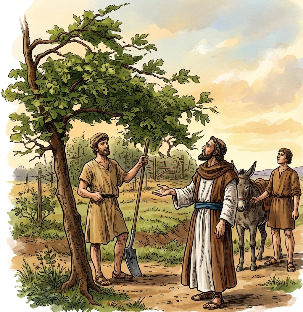 “Then said he unto the dresser of his vineyard, Behold, these three years I come seeking fruit on this fig-tree, and find none: cut it down: why cumbereth it the ground?”