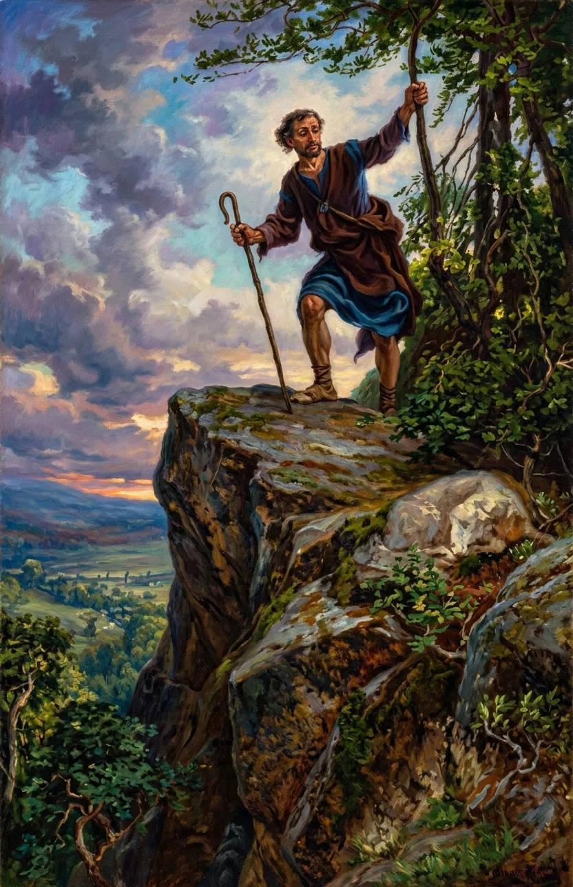 SEEKING THE STRAYING

"He goes to the very edge of the precipice, at the risk of his own life."