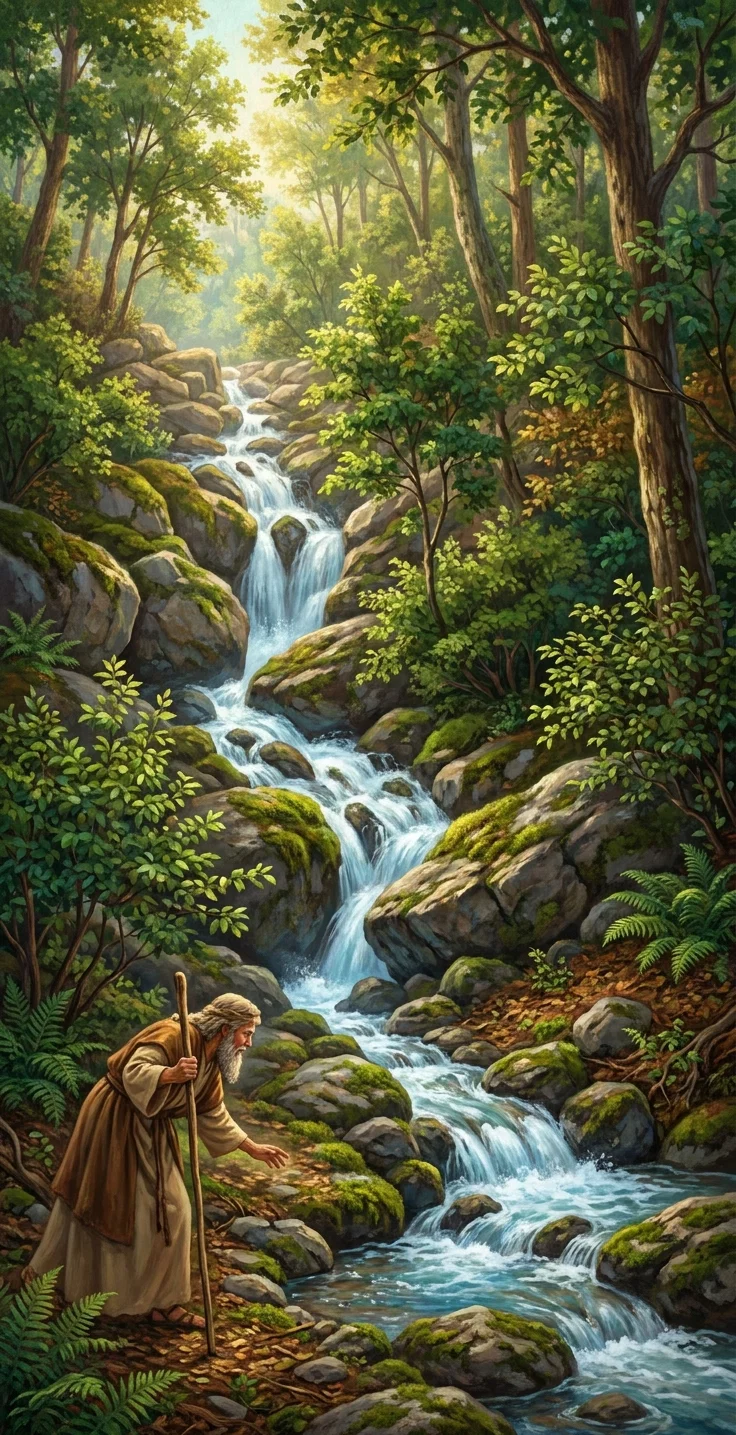 “It is like the mountain stream fed by unfailing springs, whose cool, sparkling waters leap from rock to rock, refreshing the weary, the thirsty, the heavy laden.”