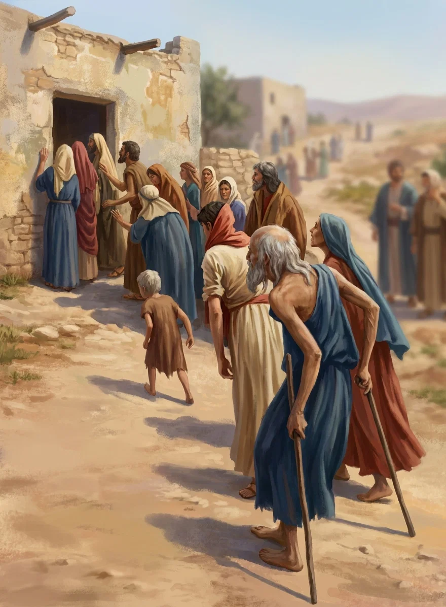 They “pressed toward the humble dwelling that sheltered Jesus.”