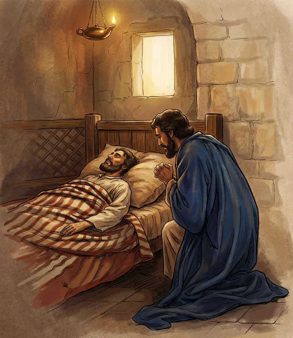 “And then prayed for the healing power of God to rest upon the afflicted ones.”