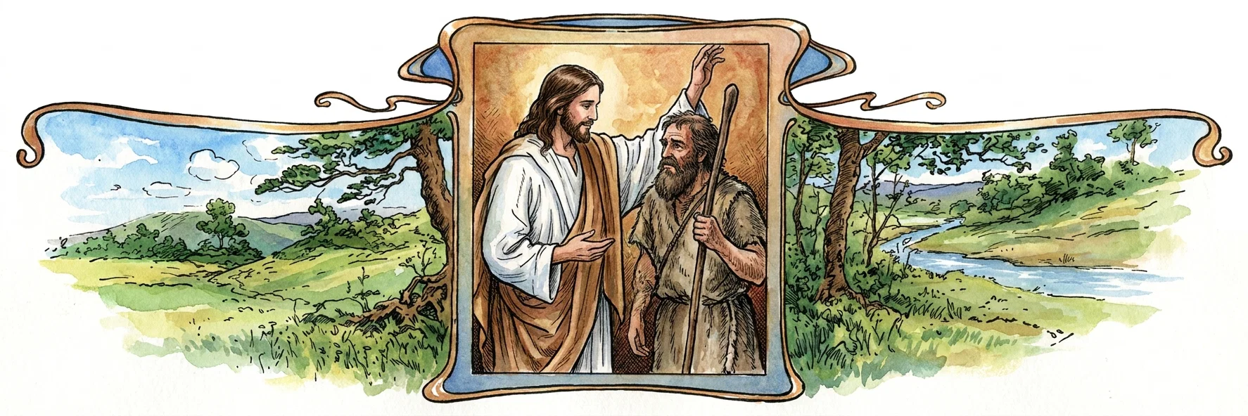 With Nature and with God

In the green valleys, in the forest, on the mountainside, Jesus held communion with His Father in heaven.
