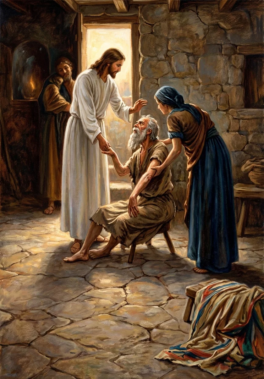 “In the evening He gave attention to such as through the day must toil to earn a pittance for the support of their families.”