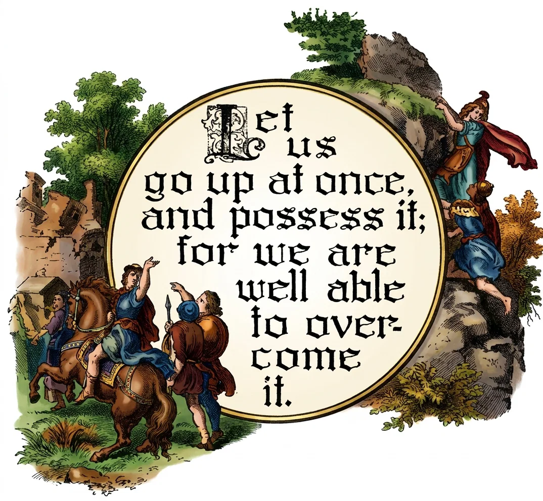 Let us go up at once, and possess it; for we are well able to overcome it.