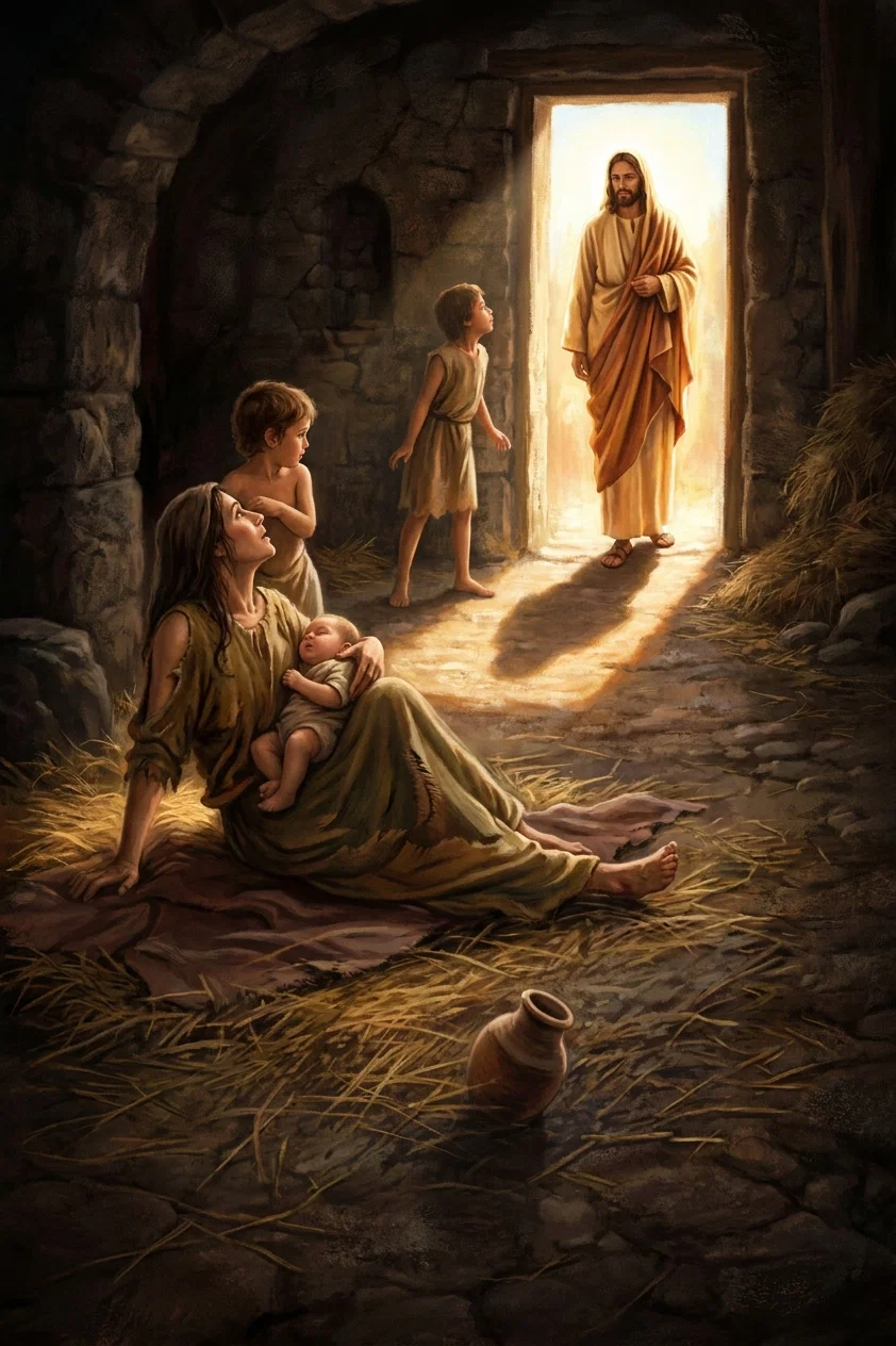 “Day by day He might have been seen entering the humble abodes of want and sorrow.”