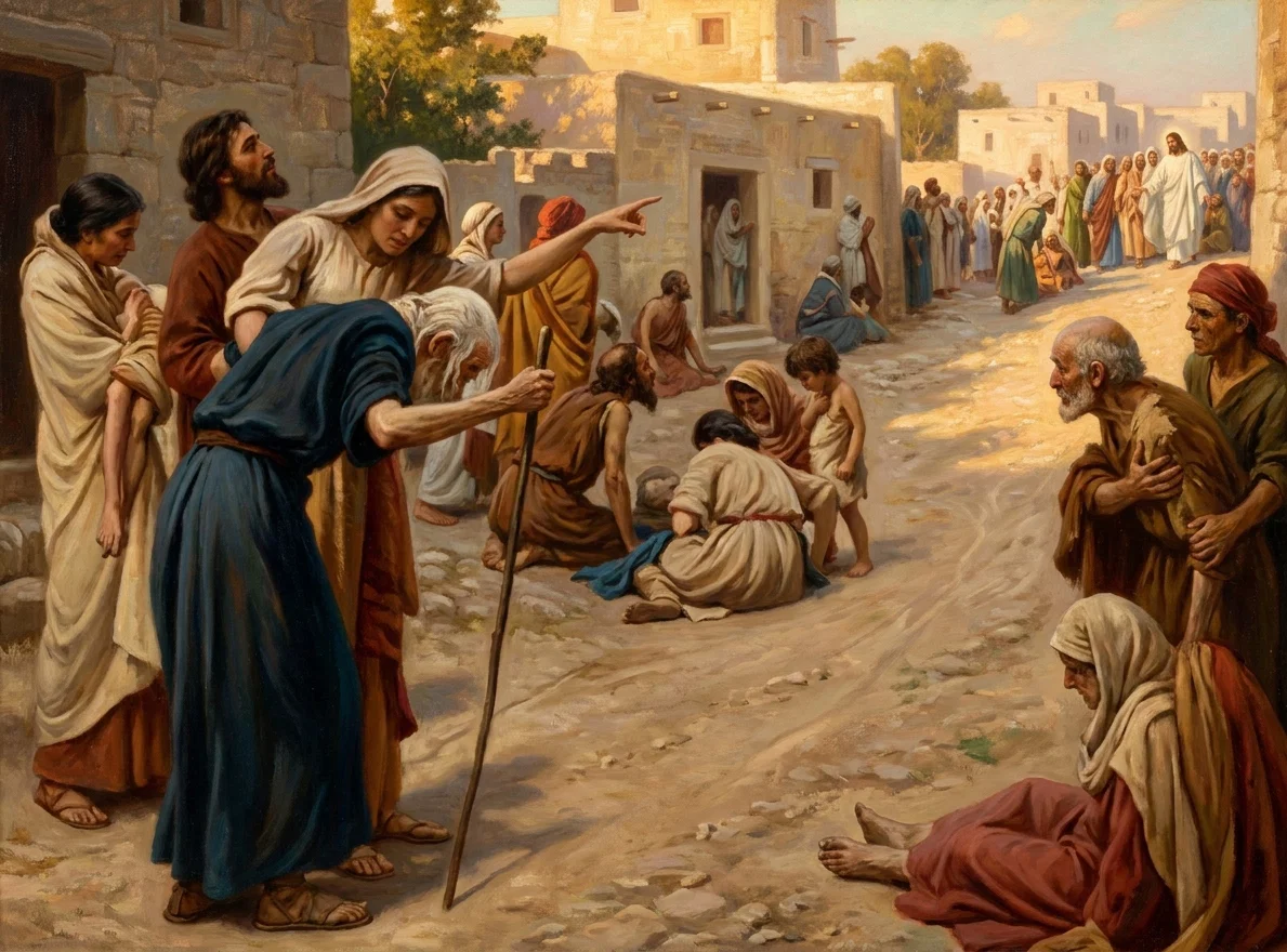 “The sick came to the places through which He would pass.”