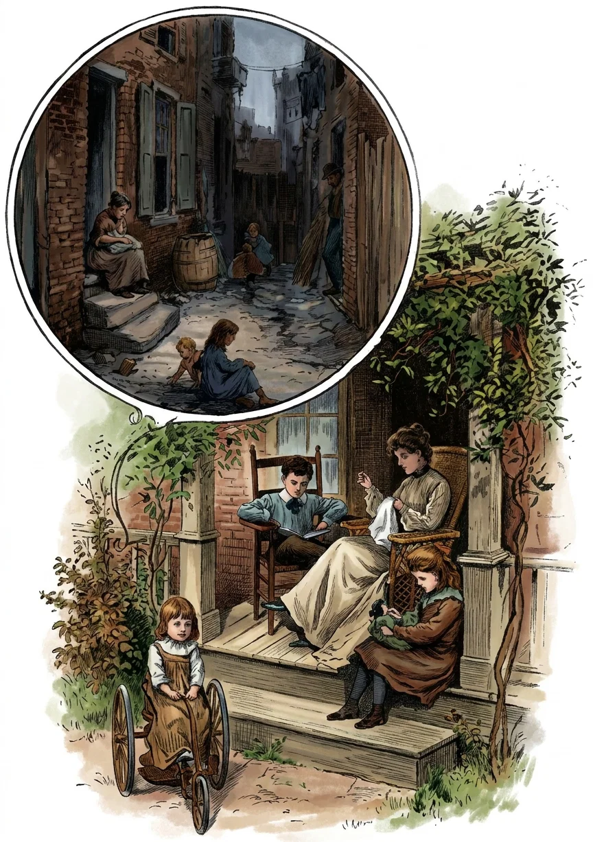 “If the poor now crowded into the cities could find homes upon the land.”