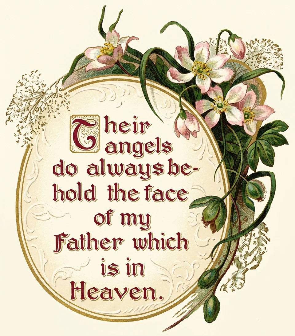 Their angels do always behold the face of my Father which is in Heaven.
