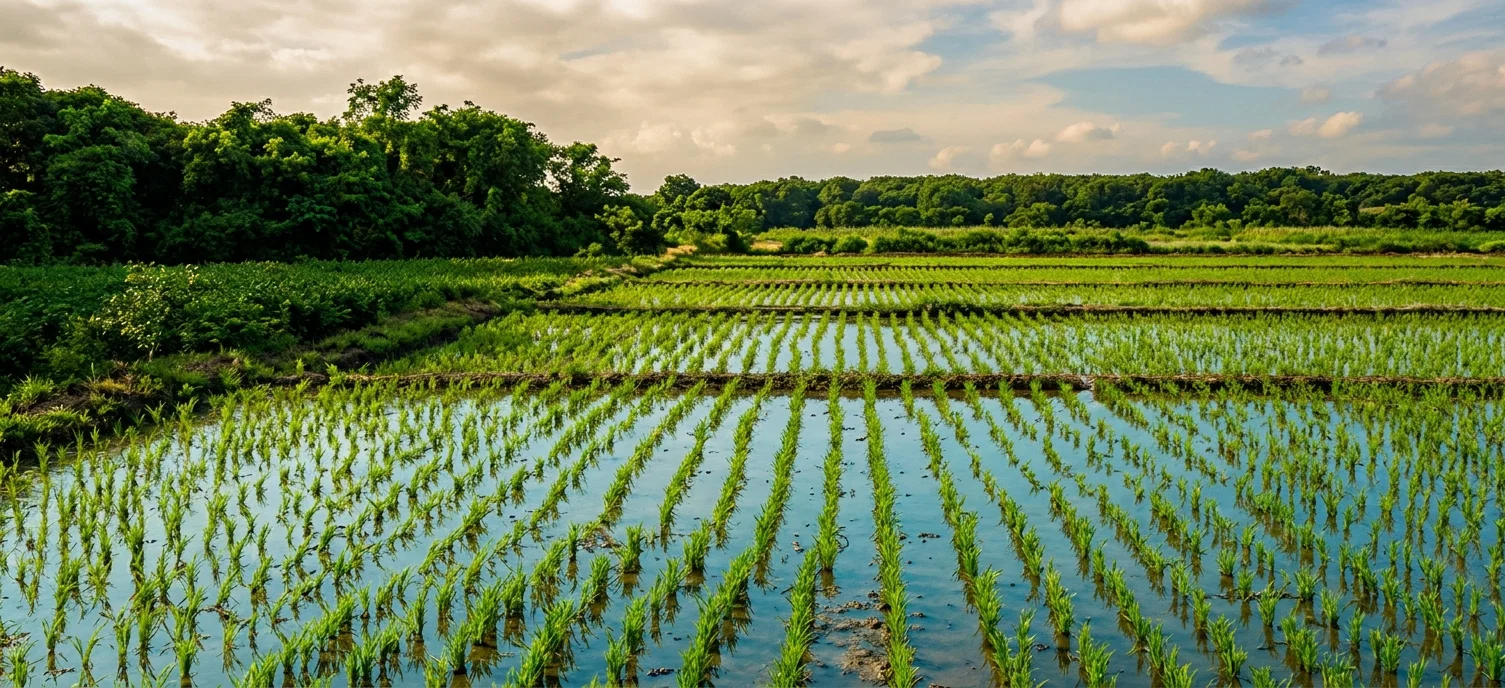 How our rice grows