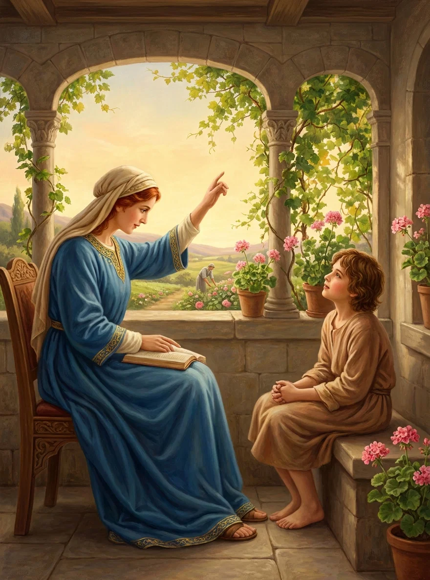 " His mother was His first human teacher."