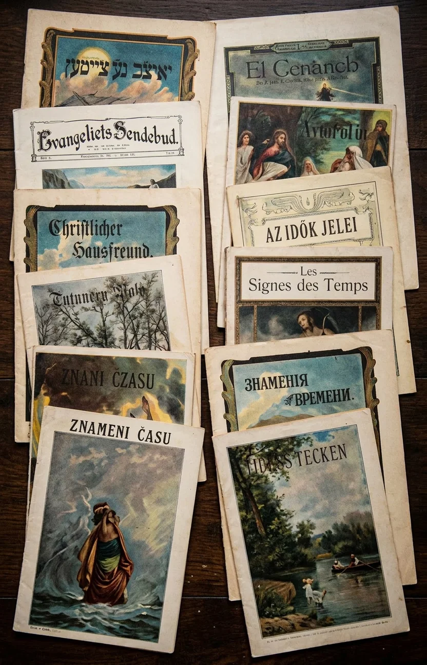A FEW OF THE FIFTY PERIODICALS PUBLISHED IN DIFFERENT LANGUAGES
