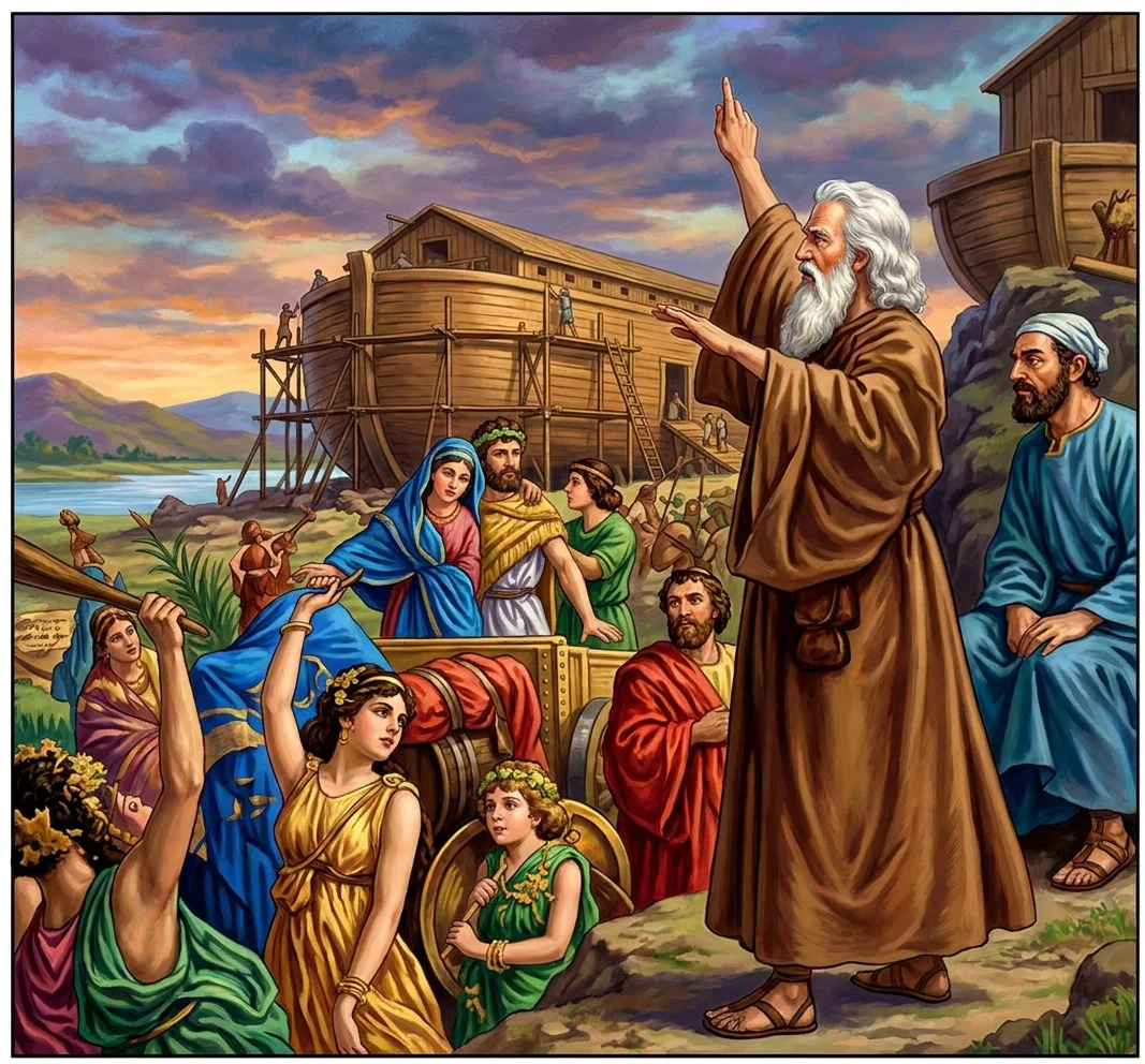 NOAH WARNING THE ANTEDILUVIANS