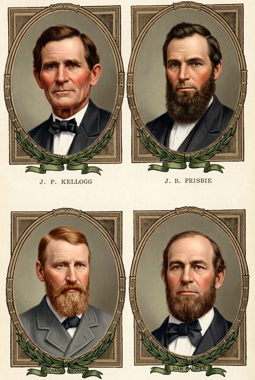 MICHIGAN MEN WHO AIDED IN THE ESTABLISHMENT OF THE PUBLISHING WORK AT BATTLE CREEK