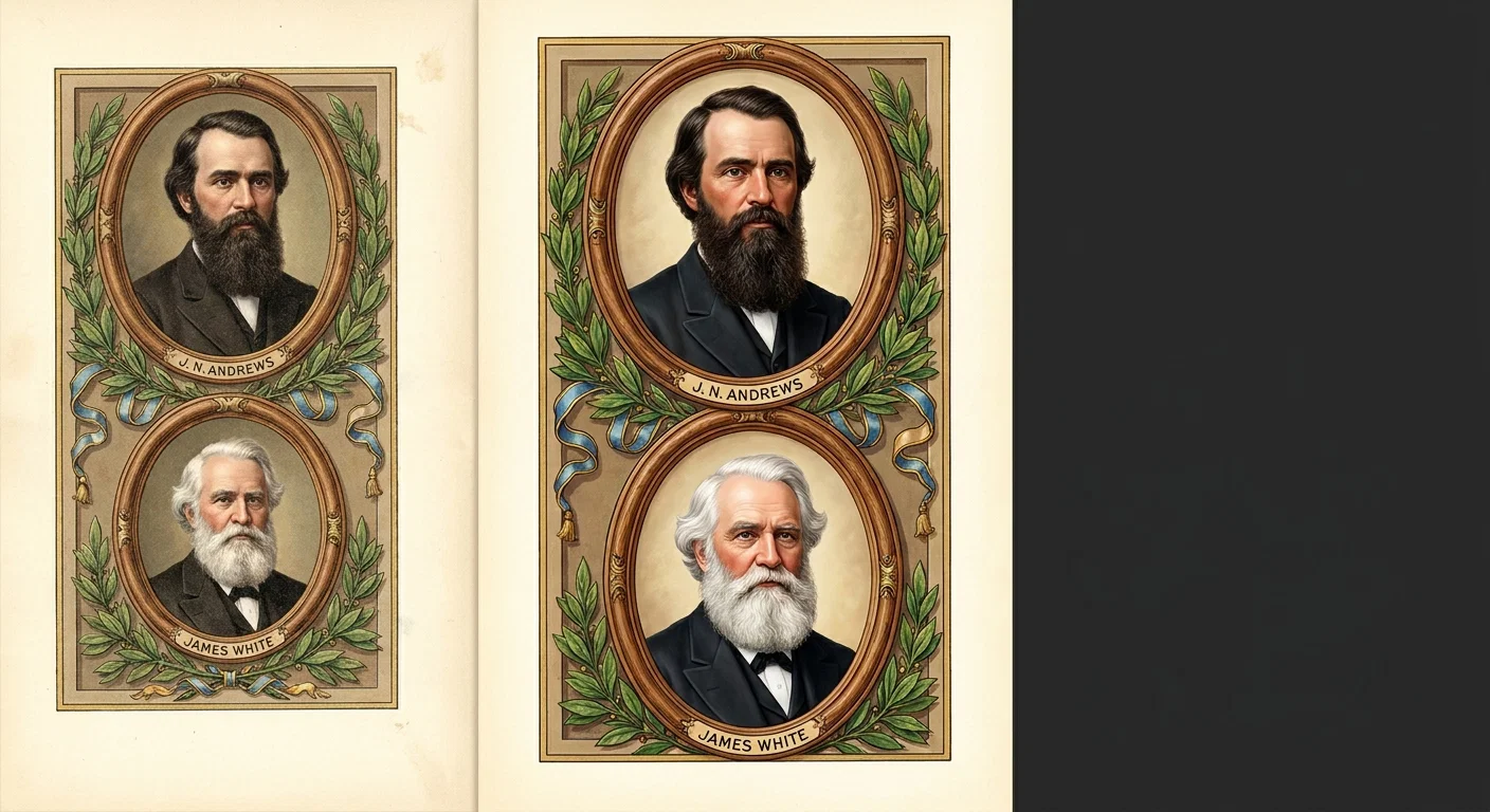 PRESIDENTS OF THE GENERAL CONFERENCE — J. N. ANDREWS; JAMES WHITE