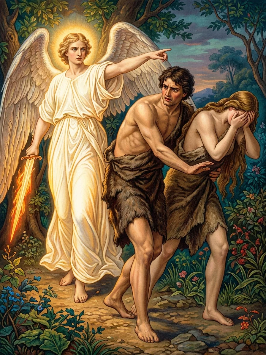 ADAM AND EVE DRIVEN FROM THE GARDEN