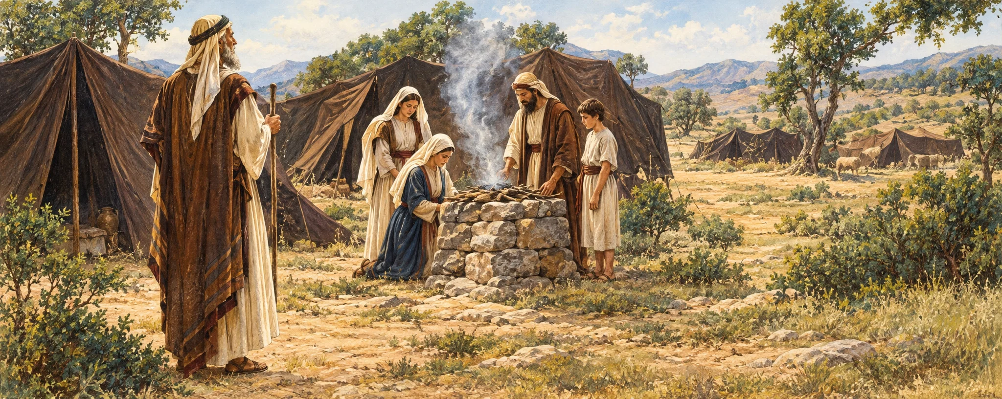 “Wherever he pitched his tent, close beside was set up his altar.”