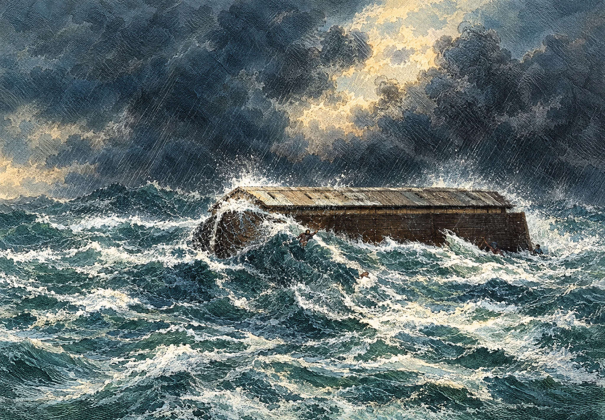 “The avenging waters swept over the last retreat, and the despisers of God perished in the black depths.”