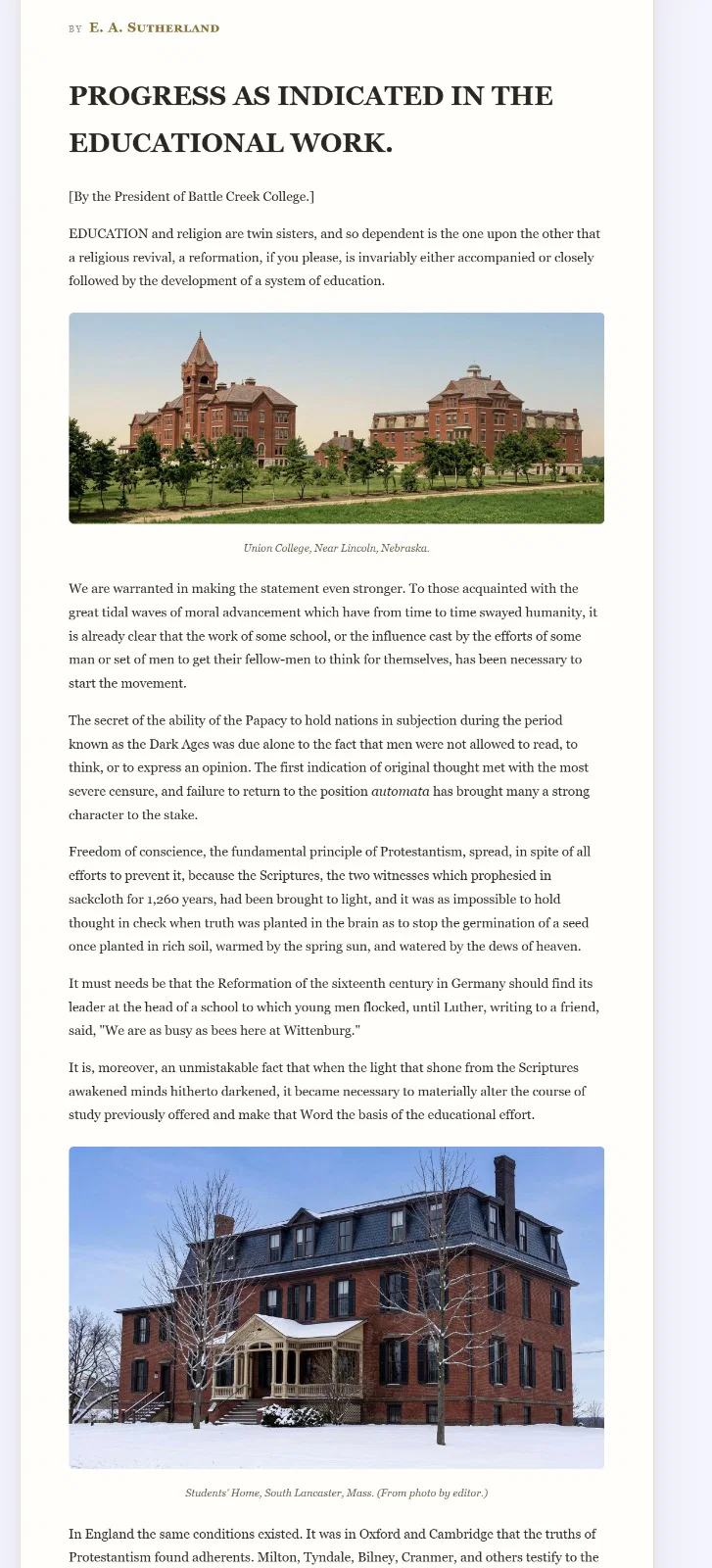 A digitized periodical article with its photographs restored and colorized